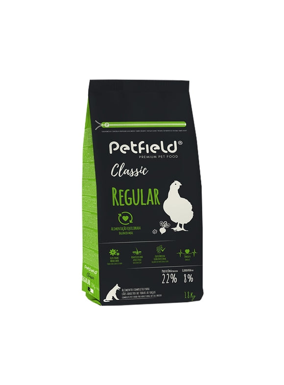 Petfield Classic Cão Regular 18 Kilos - Crisdietética