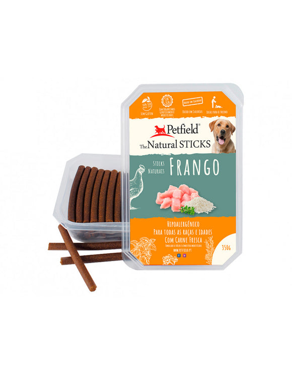 PetField Natural Sticks Frango (350g) - Crisdietética