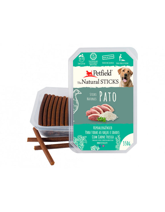 PetField Natural Sticks Pato (350g) - Crisdietética