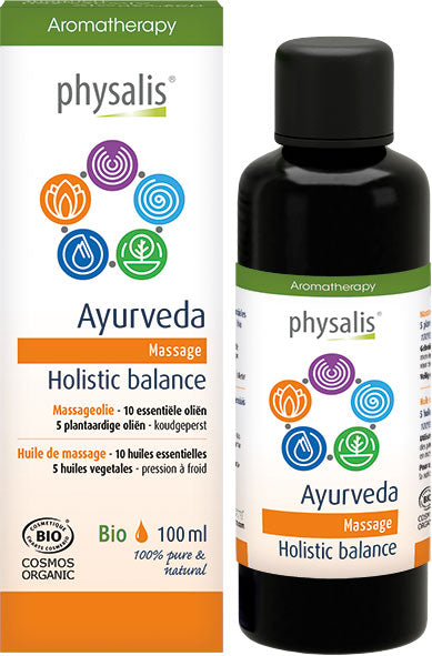 Óleo de massagem Ayurveda 100ml - Physalis - Crisdietética