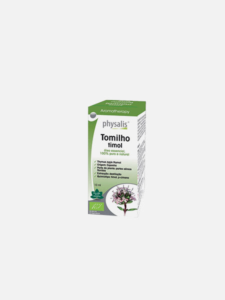 Óleo Essencial Tomilho Timol 10ml - Physalis - Crisdietética