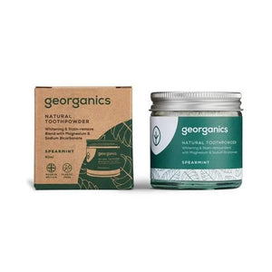 Pó Branqueador Dentário de Hortelã 60ml - Georganics - Crisdietética