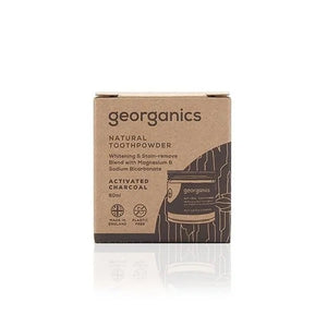 Pó Branqueador Dentário de Carvão Vegetal Ativado 60ml - Georganics - Crisdietética