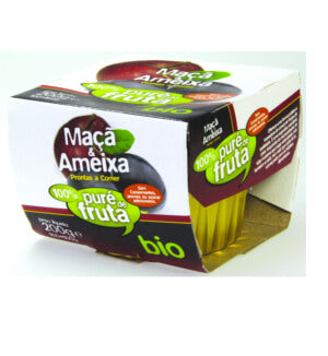 Puré Ameixa e Maça Bio 2x100g - Provida - Crisdietética