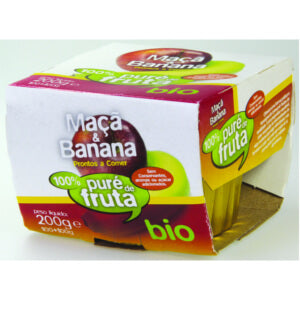 Puré Banana e Maça Bio 2x100g - Provida - Crisdietética