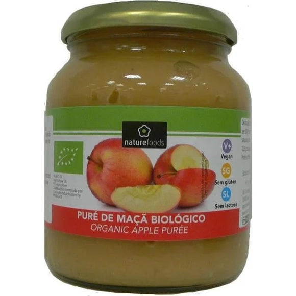 Puré de Maça Biológico 350g - Naturefoods - Crisdietética