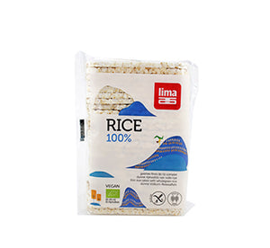 Galetes Finas de Arroz Integral Sem Glúten Bio 130g - Lima - Crisdietética