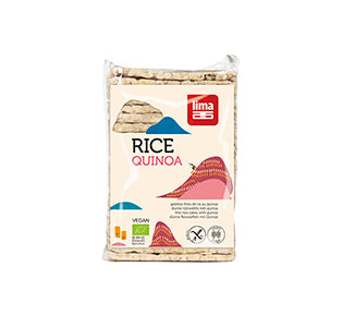 Galetes Arroz e Quinoa Finas Sem Glúten Bio 130g - Lima - Crisdietética