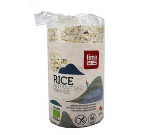 Galetes Arroz Integral Baixo Teor Sal Bio 100g - Lima - Crisdietética