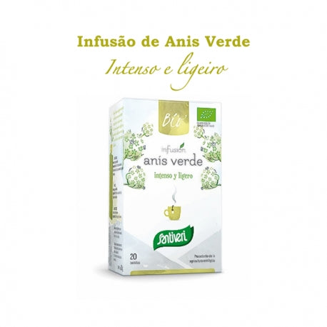 Sanaflor Infusão de Anis Verde Biológico 20 Saquetas - Santiveri - Crisdietética