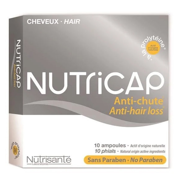 Sérum Anti-Queda Nutricap 10 Ampolas - Nutrisanté - Crisdietética