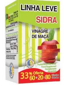 Linha Leve Sidra 60 Cápsulas - Pure Nature - Crisdietética