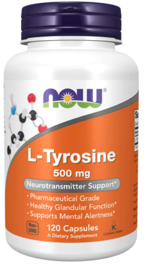 L-TYROSINE 500MG 120 CÁPSULAS -NOW - Crisdietética