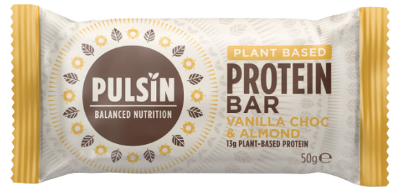 Barra Vanilha Choco Chip Protein Snack 50g - Pulsin - Crisdietética