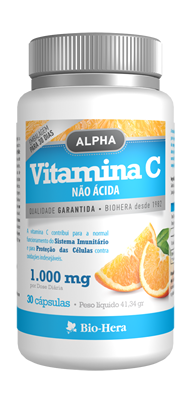 VITAMINA C ALPHA 30 CÁPSULAS - BIO-HERA - Crisdietética