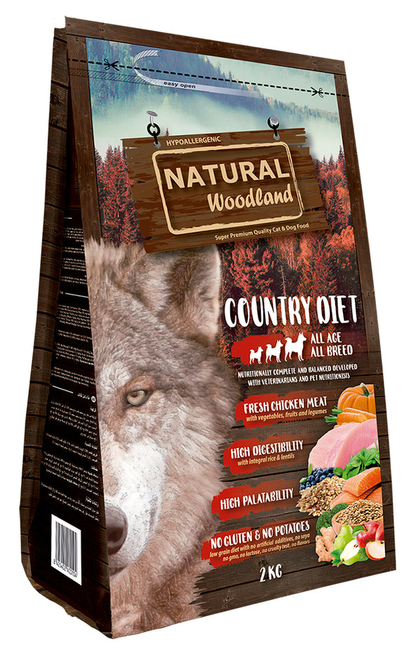 Natural WOODLAND Country Diet 2 Kg - Crisdietética